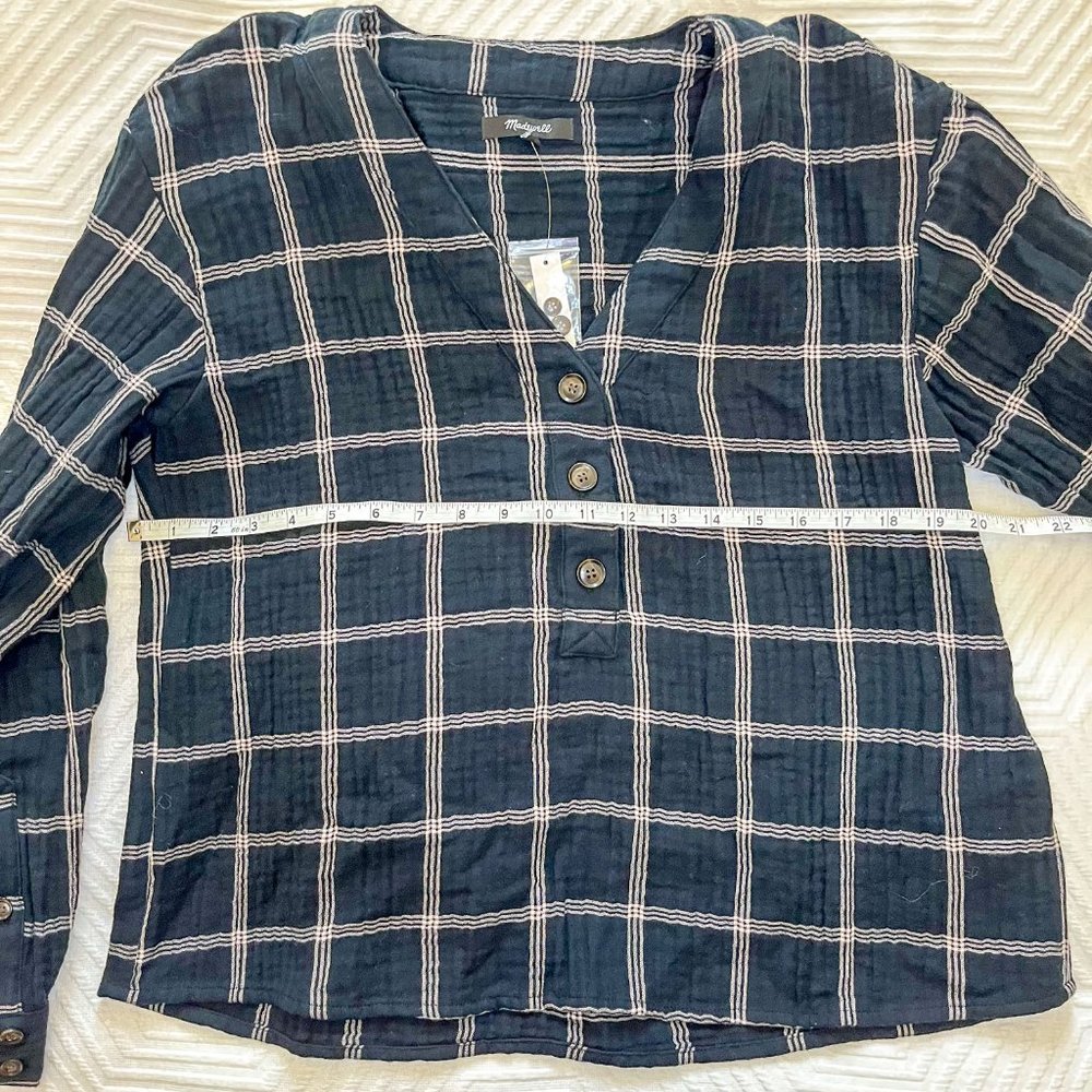 BRAND NEW | Madewell | Lightspun Evert Top in Windowpane - Picture 3 of 9